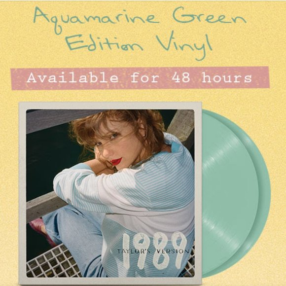 Taylor Swift 1989 Vinyl Set of 4 with Film Strip Display Shelves - Picture 2 of 16